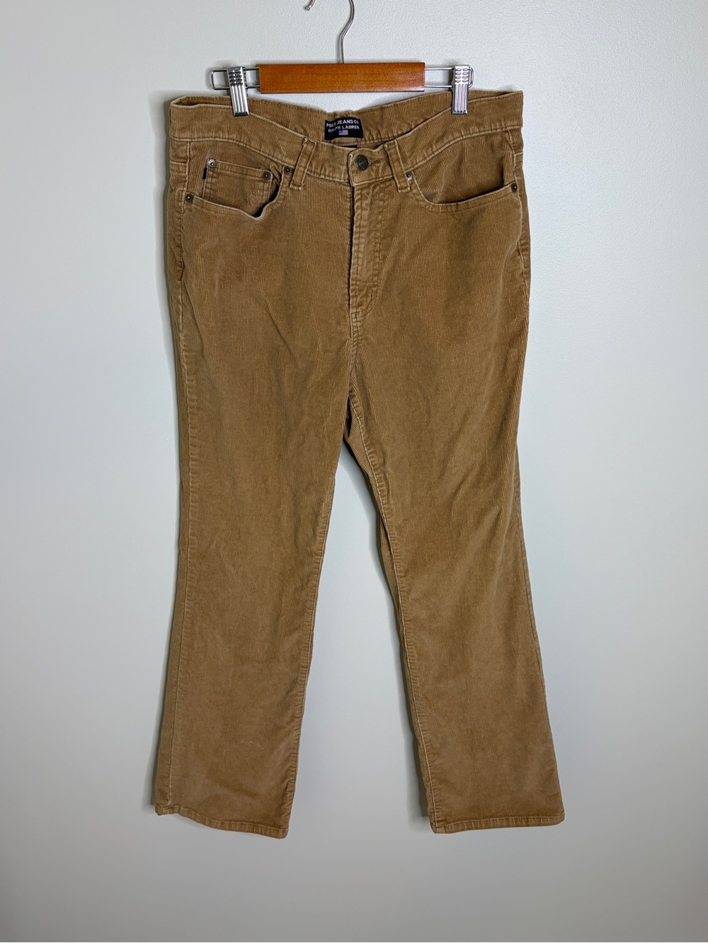 Polo Jeans Co Tan Corduroy Pants - Classic Straight Fit